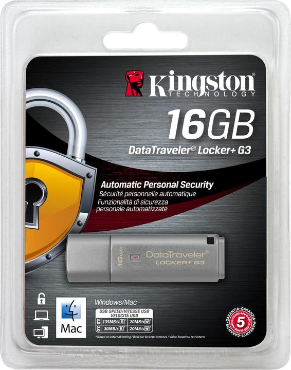 Produktbild Kingston DataTraveler Locker+ G3 (16 GB)