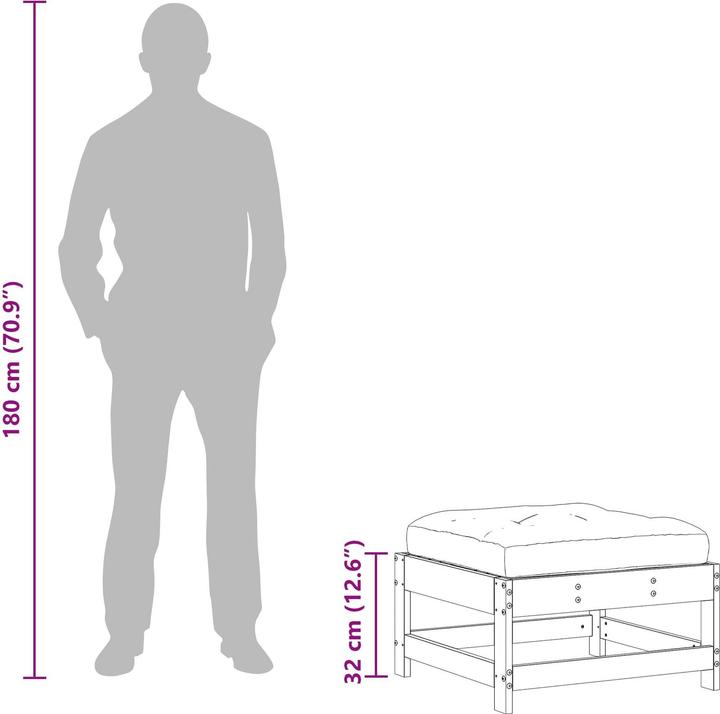 Produktbild vidaXL Outdoor-Sofa