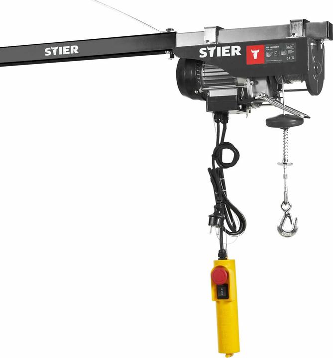 Produktbild Stier Elektrischer Seilzug Tragkraft 999kg Leistung 1600W