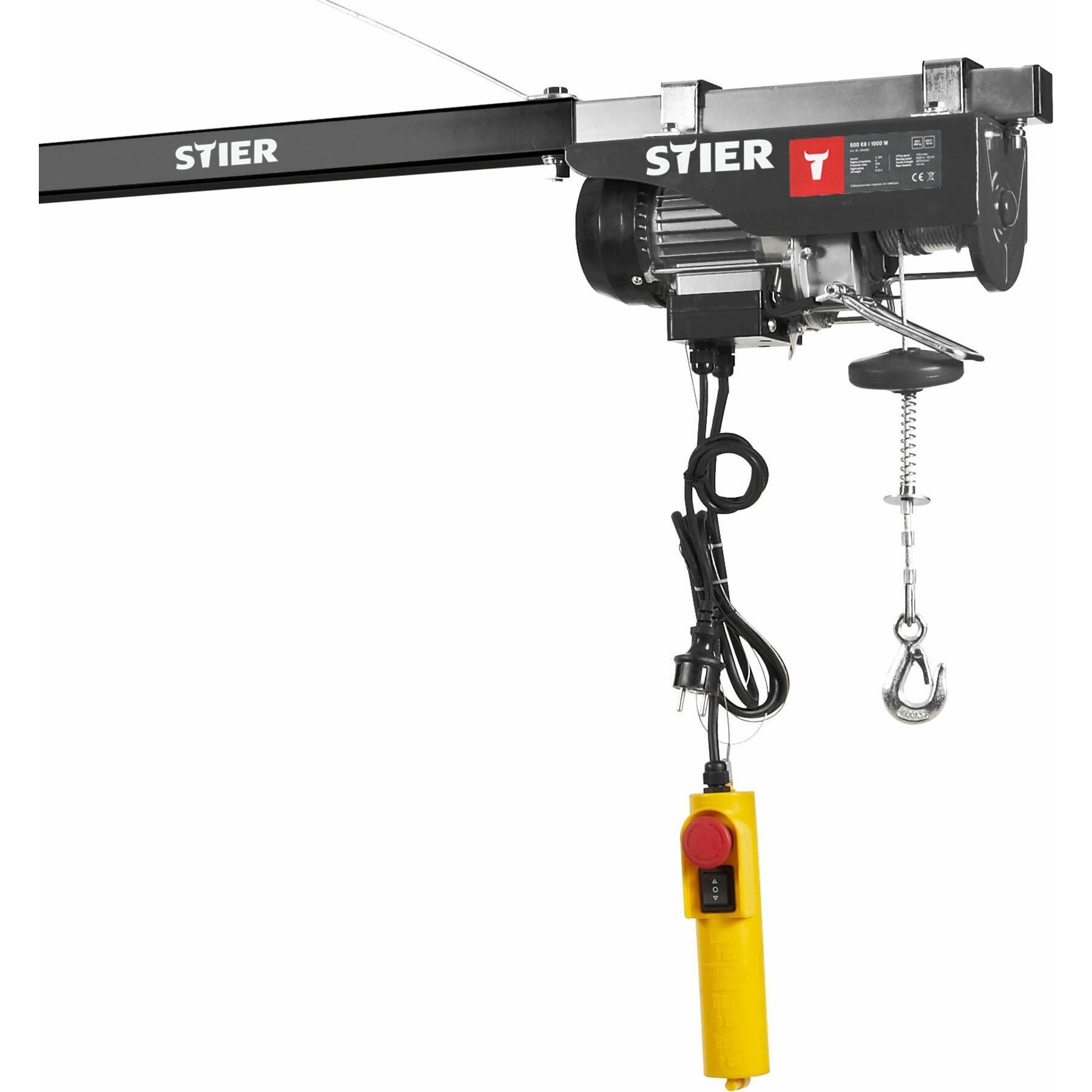 Stier, Paranco a fune + gru da officina, Elektrischer Seilzug