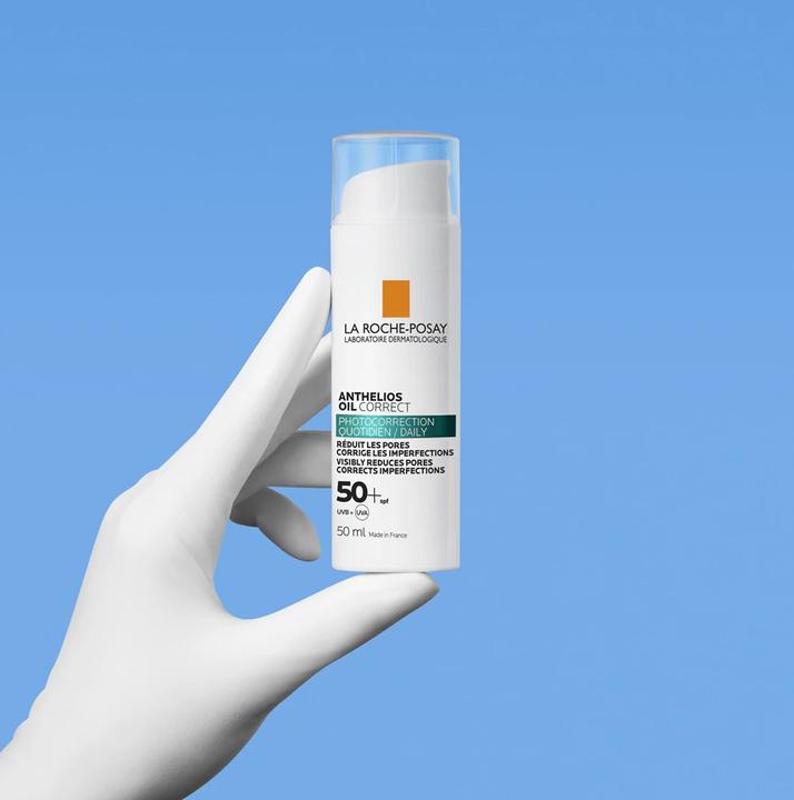 Image du produit La Roche Posay Anthelios Oil Correct Crème spf50+ 50ml (Crème solaire visage, SPF 50+, 50 ml, 94 g)