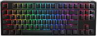 Actual product image Ducky One 3 Classic Black/White TKL Gaming Keyboard, RGB LED - MX-Black (US) (US, Cable)