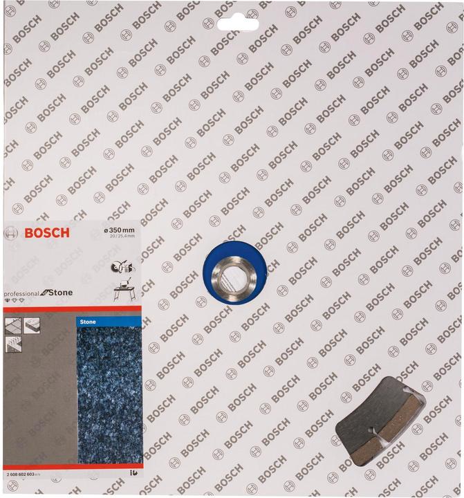 Actual product image Bosch Professional Zubehör Diamond saw blade Standard for Stone, 350 x 20.00/25.40 x 3.1 x 10 mm