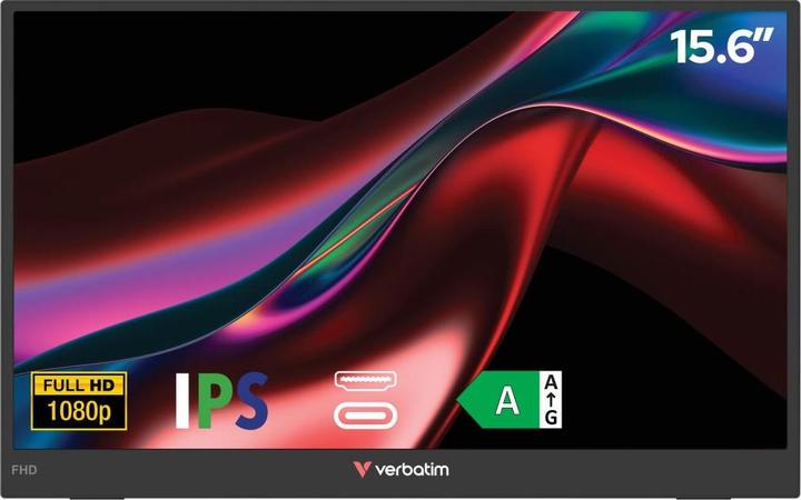 Produktbild Verbatim Portable 15.6 FHD Monitor LIGHT (1920 x 1080 Pixel, 15.60")