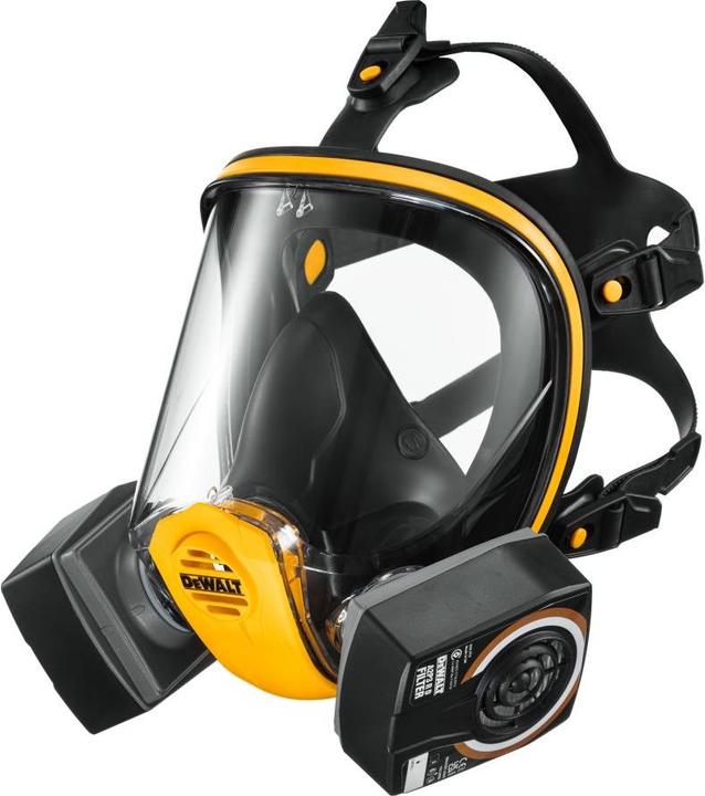 DeWalt DXIR1FFMMA2P3 Leichte, wiederverwendbare Vollgesichtsmaske mit A2P3-Filtern - Grösse M