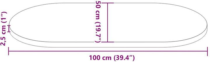Produktbild VidaXL Adriel (100 x 50 x 2.5 cm)
