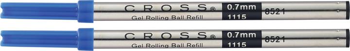 Actual product image Cross Roller refill gel 2ST blue (2 Piece, Blue, 0.70 mm)
