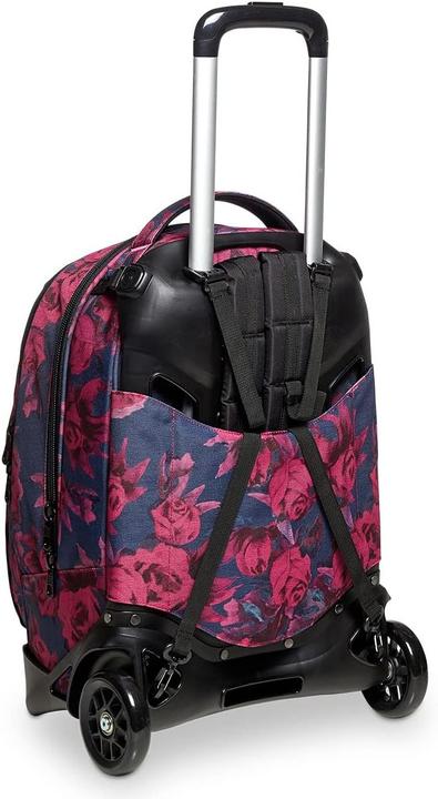 Image du produit Invicta Trolley transformable en sac à dos 3-en-1, système Cross Over, roues 100 mm, structure renforcée