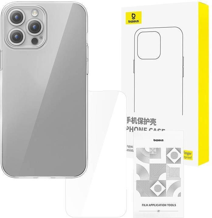 Image du produit Baseus Etui transparent pour iPhone 15 Pro + verre trempé (Apple iPhone 15 Pro)