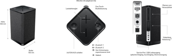 Produktbild UE Hyperboom Micro USB (24 h, Akkubetrieb)