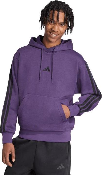Produktbild Adidas Herren Essentials 3-Streifen Fleece Lila Sweatshirt (M)