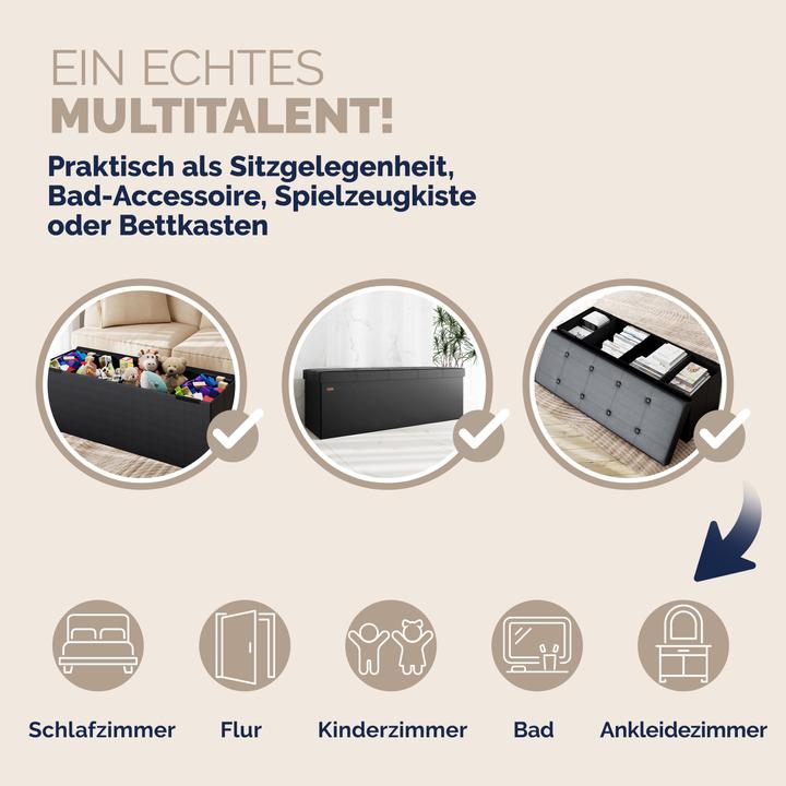 Actual product image Casaria Sitztruhe (115 cm)