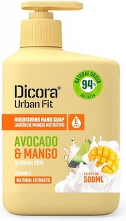 Immagine prodotto Decora Dicora Sapone per le mani con Vitamina E Mango e Avocado 500ml (Sapone liquido, 500 ml)