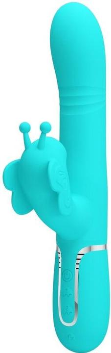 Pretty Love Vibromasseur Lapin Multifonction 4 En 1 Papillon Vert Aqua