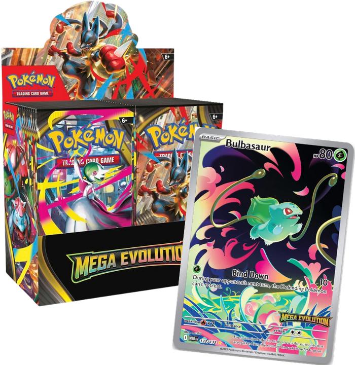 Image du produit Pokémon Mega Evolution Enhanced Booster Box EN (Anglais, Affichage du booster)