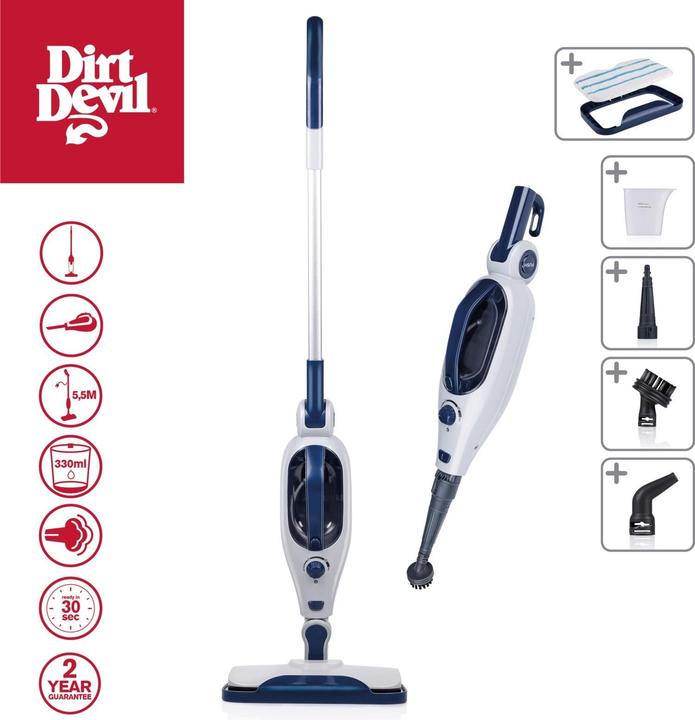 Actual product image Dirt Devil Steam-mop 1300W 230V DD7004 (0.80 bar, 1300 W)