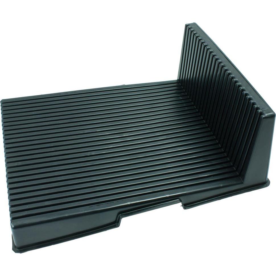 Wetec Leiterplattenhalter, L-förmig, ESD, 350 x 270 x 130 mm, 25 Nuten, Widerstand