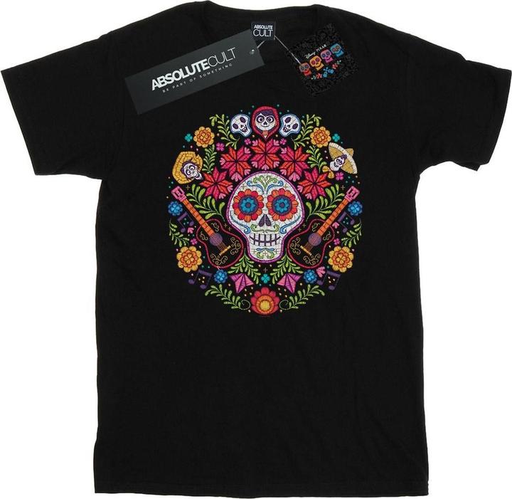 Immagine prodotto Disney Coco Embroidered Skull Print Maglietta Uomo (3XL)