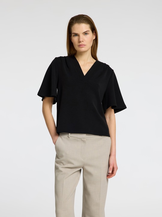 Image du produit Selected Femme Slftenny Ss V-Neck Top Noos (L)