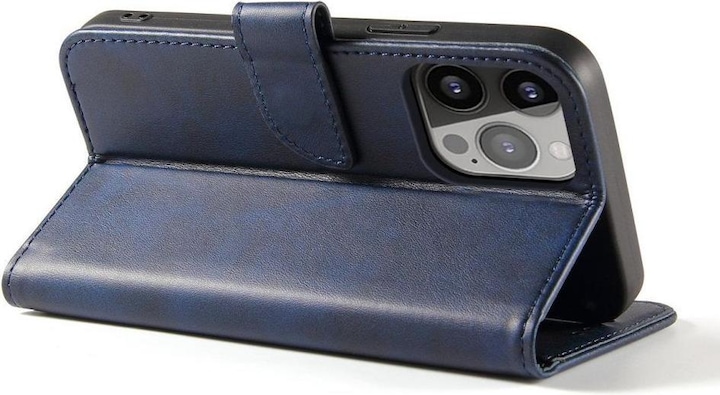 Produktbild Hurtel Magnethüllemit Klappe und Geldbörse – blau (Samsung Galaxy S24+)