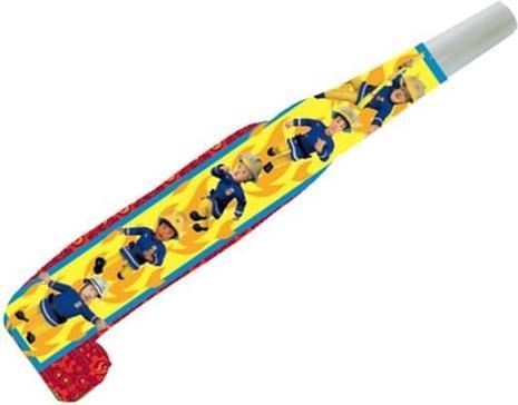 Actual product image Magni Amscan 9902185 - Air trumpet Fireman Sam, 8 pieces, size approx. 30 cm, party trumpet, giveaway (8 pcs.)