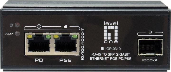 Image du produit LevelOne Commutateur 1x GE IGP-0310 1xGSFP 1xPoE (2 ports)