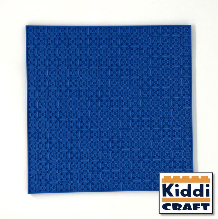 Actual product image Kiddicraft Stackable baseplate 32 x 32 studs (25.5 x 25.5cm) Blue