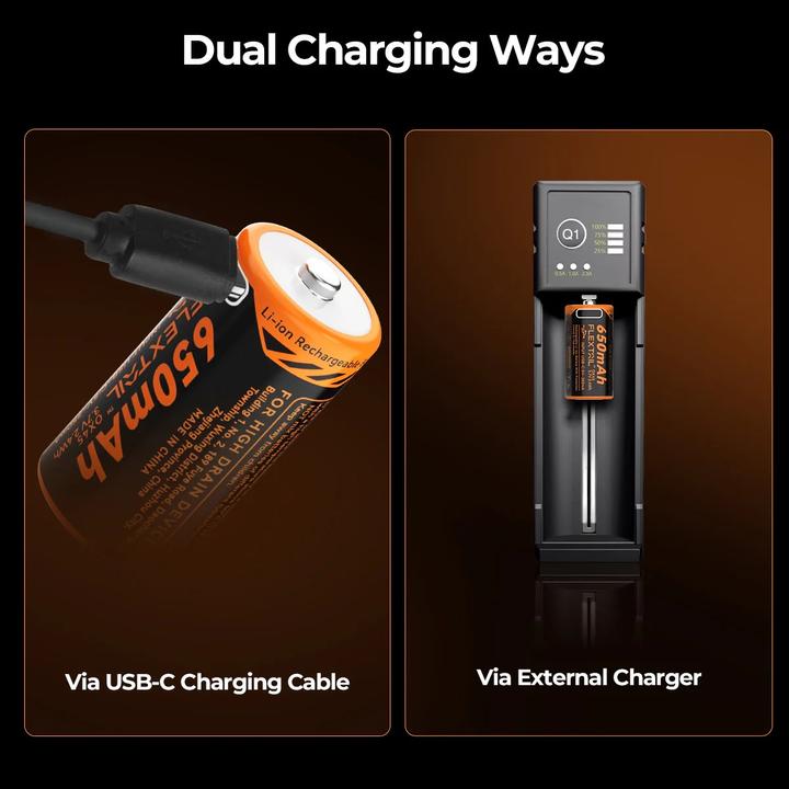 Image du produit Flextailgear ZERO BATTERY 650CHT (1 pcs, Spécifique à l'appareil, 650 mAh)