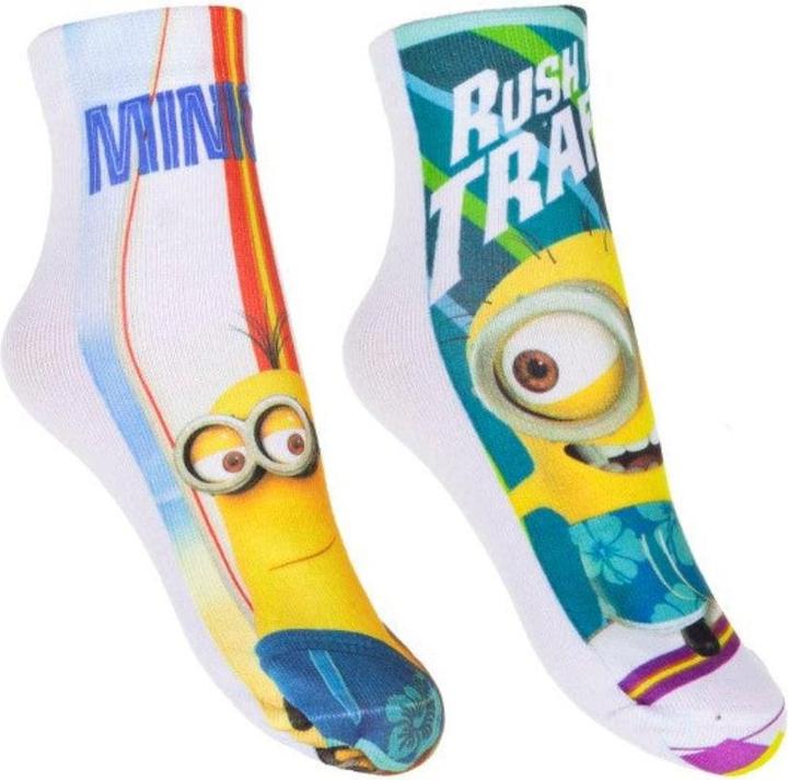 Produktbild Tinisu Minions Socken 2 Paar Unisex-Socken Outdoor-Socks (2er Pack, 23 - 26, 27 - 30, 31 - 34)
