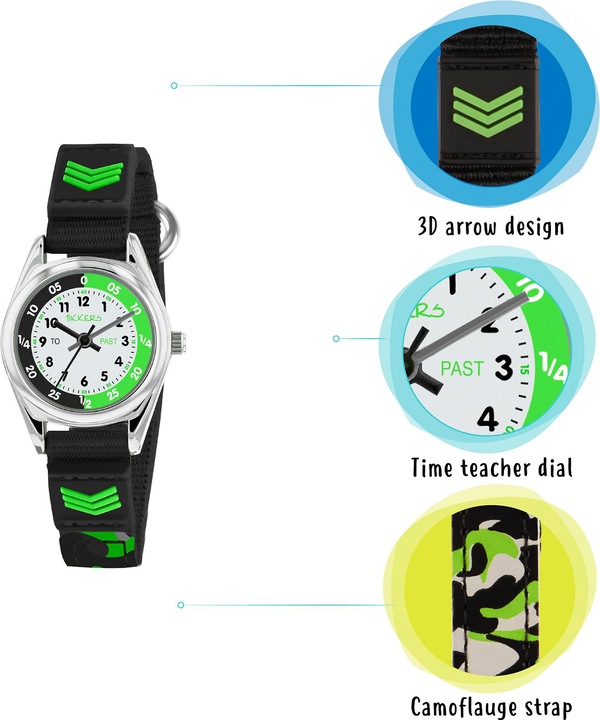 Produktbild Tikkers Velcro Time Teacher (Analoguhr, 26 mm)