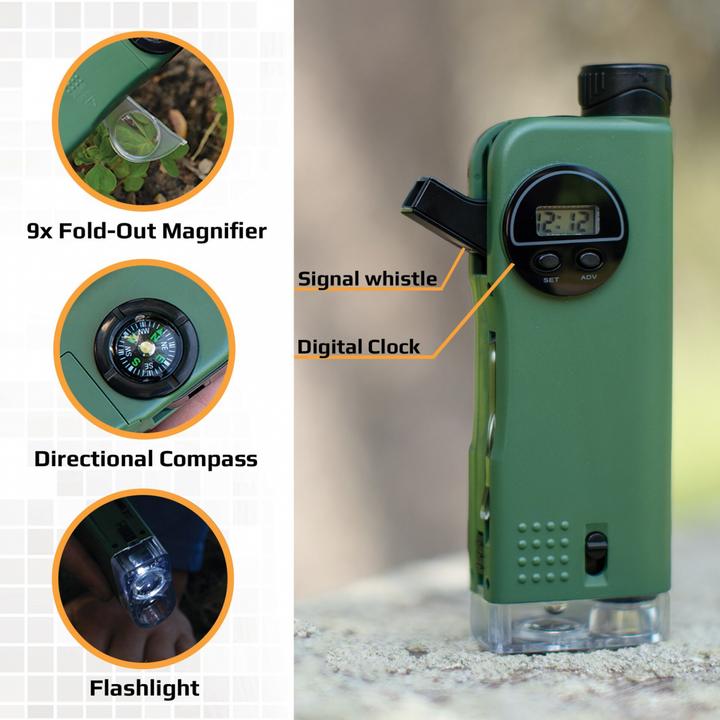 Image du produit Carson X-Scope Kids CP-11 Instrument d'optique de poche multifonctionnel avec 7 fonctions