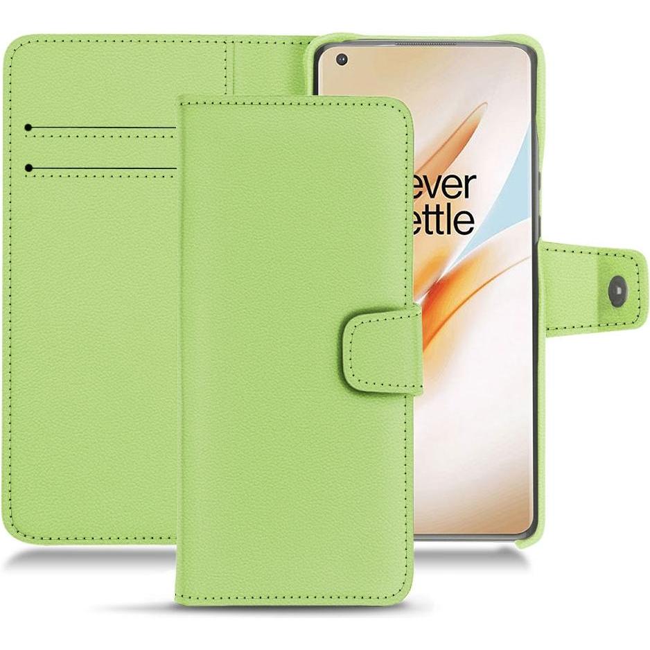 Noreve Lederschutzhülle Wallet (OnePlus 8 Pro), Smartphone Hülle, Grün