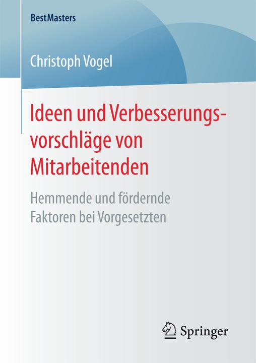 Produktbild Ideen und Verbesserungsvorschläge von Mitarbeitenden (Deutsch, Christoph Vogel, 2016)