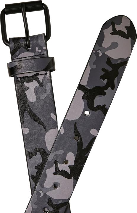 Actual product image Urban Classics Synthetic Leather Camo Belt - 16373 (S, M)