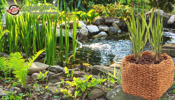 Produktbild Aquagart 7 Kokos Panzkorb 25 x 25 x 20cm Teichkorb für Ufermatte & Böschungsmatte (25 cm)