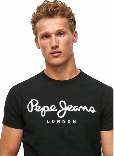 Actual product image Pepe Jeans Original Stretch T-Shirt Short Sleeve Black (M)