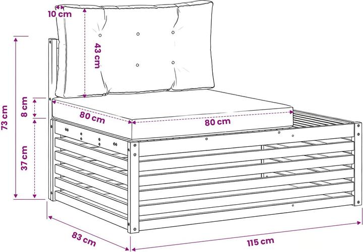Produktbild vidaXL gartenmöbel