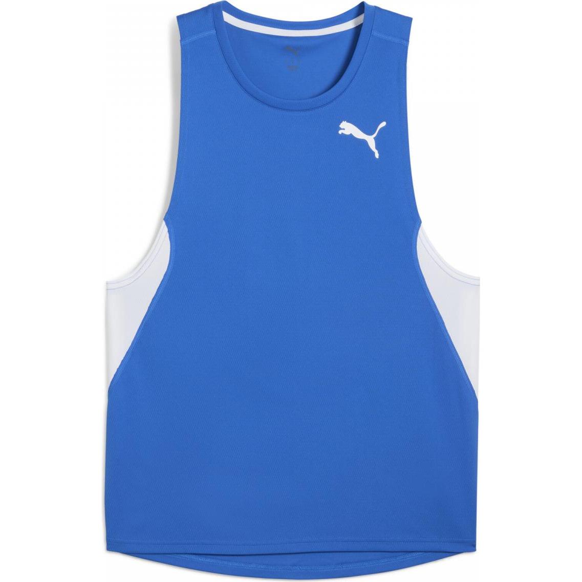 Thumbnail - Puma, Herren, Sportshirt, M Cross The Line Singlet 3.0 (M), Schwarz, M