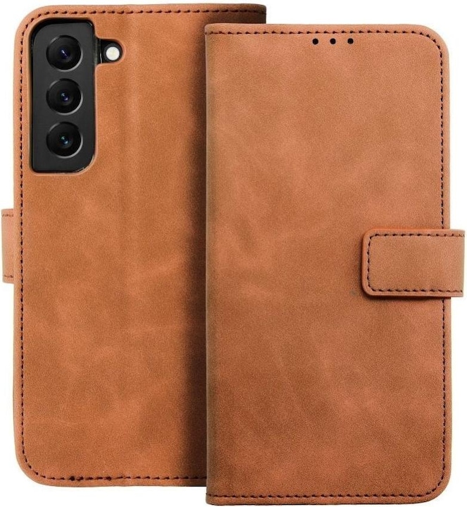 Produktbild Forcell Back panel cover OEM TENDER Book Case for SAMSUNG A13 5G / A04S brown (Samsung Galaxy A04S, Samsung Galaxy A13 5G)