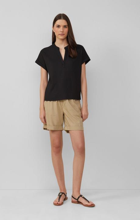 Produktbild S.Oliver T-Shirt Strukturiertes T-Shirt im Relaxed Fit mit V-Ausschnitt (40)
