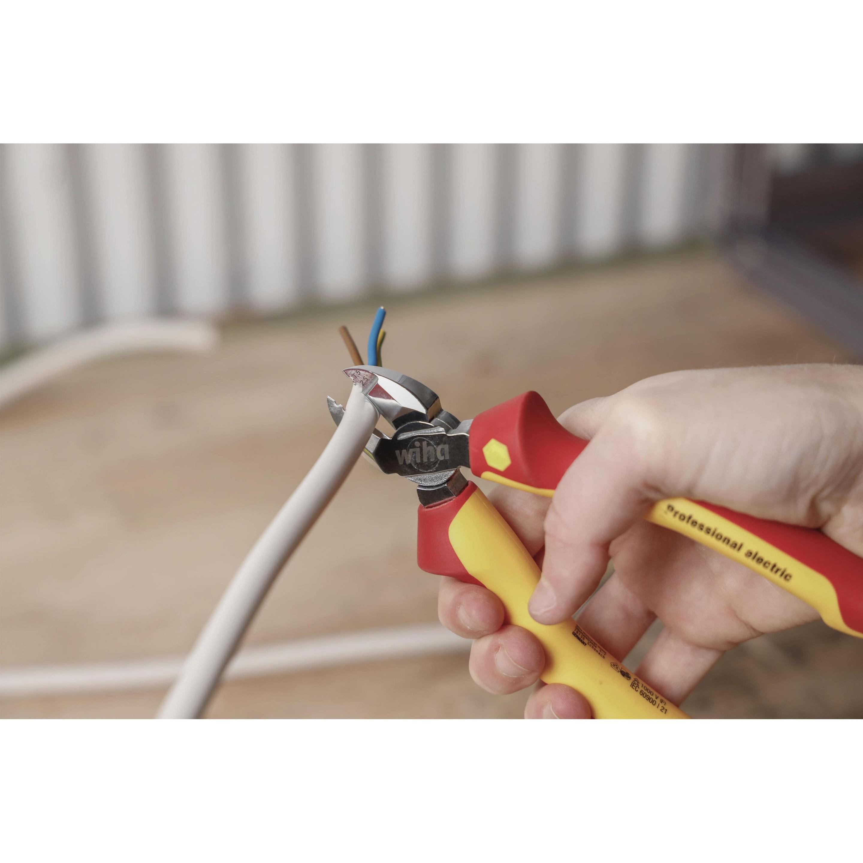 Thumbnail - Wiha, Bolzenschneider + Seitenschneider, Abisolier-Seitenschneider Professional electric mit DynamicJoint (27431) 160 mm...