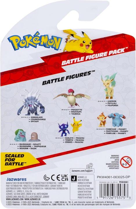Actual product image Pokémon - Battle Figure 2 pack - Diglett & Bulbasaur (PKW4061)