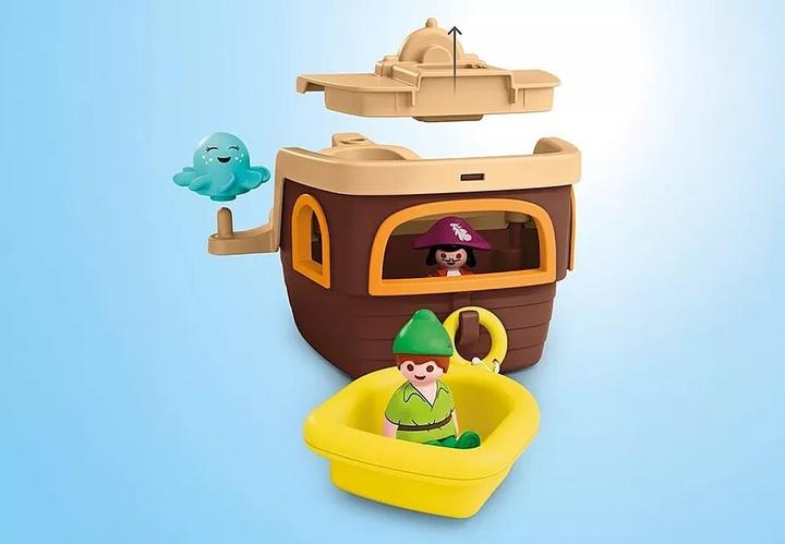 Image du produit Playmobil Disney : Bateau pirate de Peter Pan avec éclaboussures d'eau (71769, Playmobil Junior)