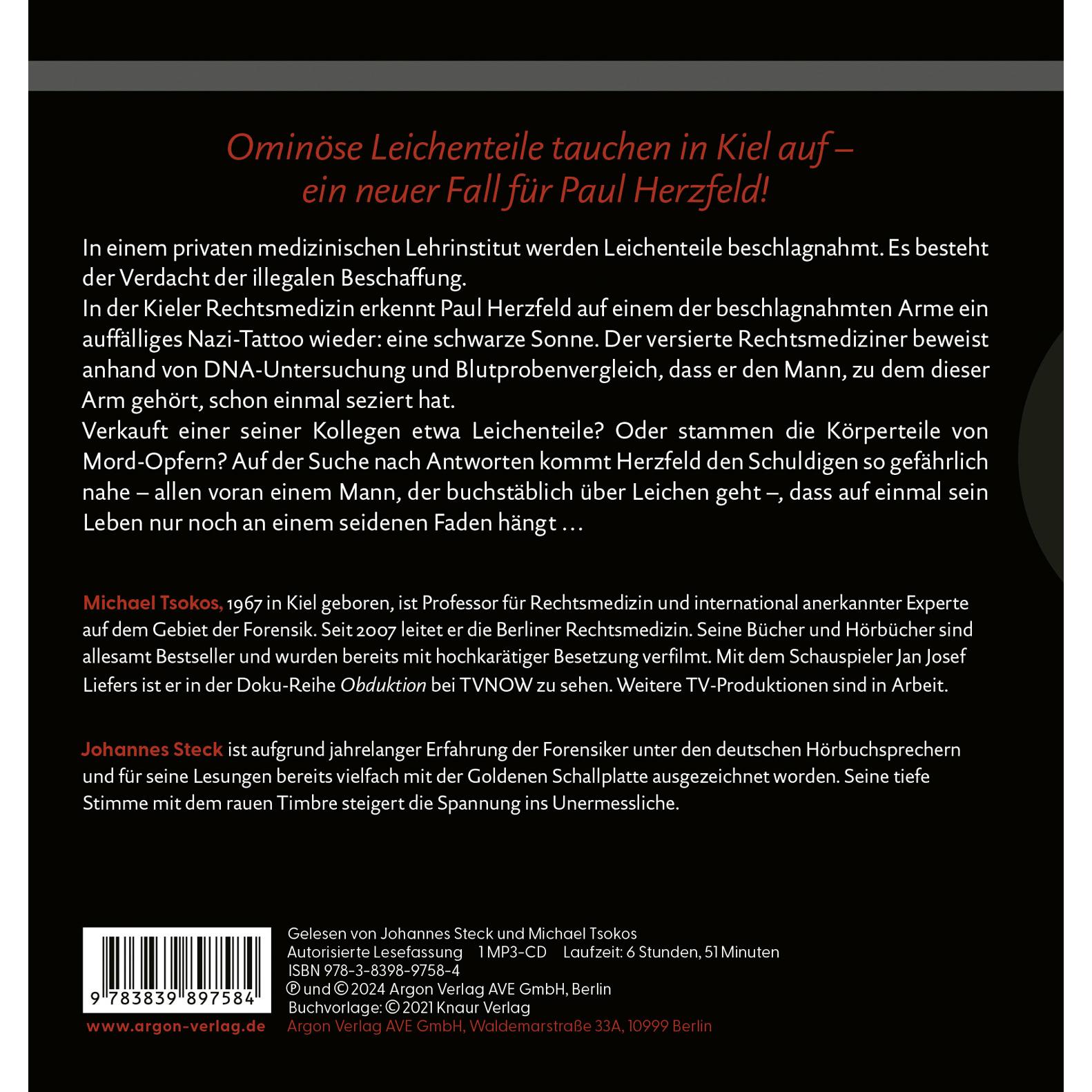 Thumbnail - Abgetrennt, Hörbücher von Michael Tsokos