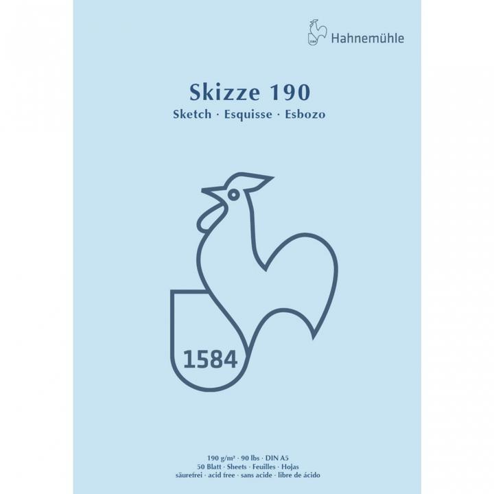 Hahnemühle Schetsblok A 5 50 vellen 190 g kop gelijmd (A5)