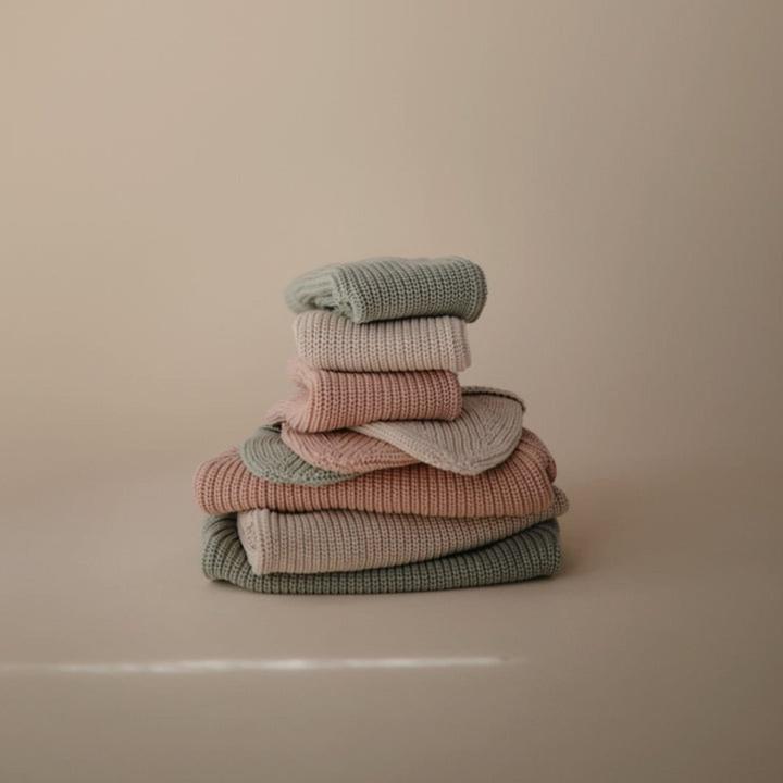 Immagine prodotto Mushie Grobstrickmütze - Beige (68)