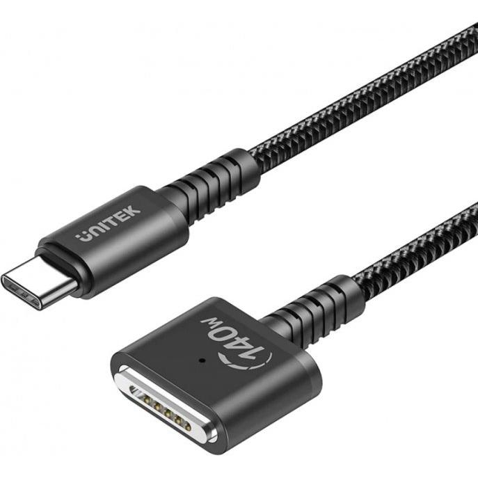 Unitek C14121BK-1M Kabel 1M USB C MagSafe 140W (140 W), Notebook Netzteil