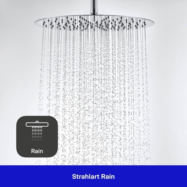 Actual product image Duravit Overhead shower 1 jet, 400 chrome (1 Beam type, 25.50 l/min)