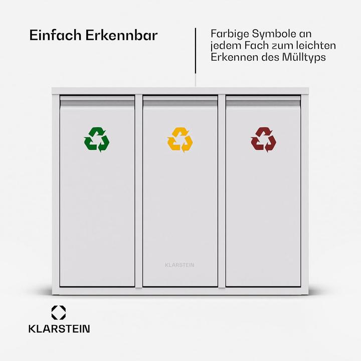 Image du produit Klarstein 3-in-1 Mülleimer (45 l)