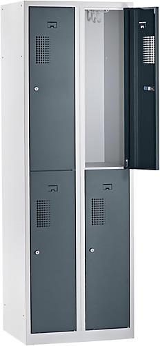 Actual product image eurokraft basic Locker, 4 compartments, width 600 mm (60 cm, 180 cm)